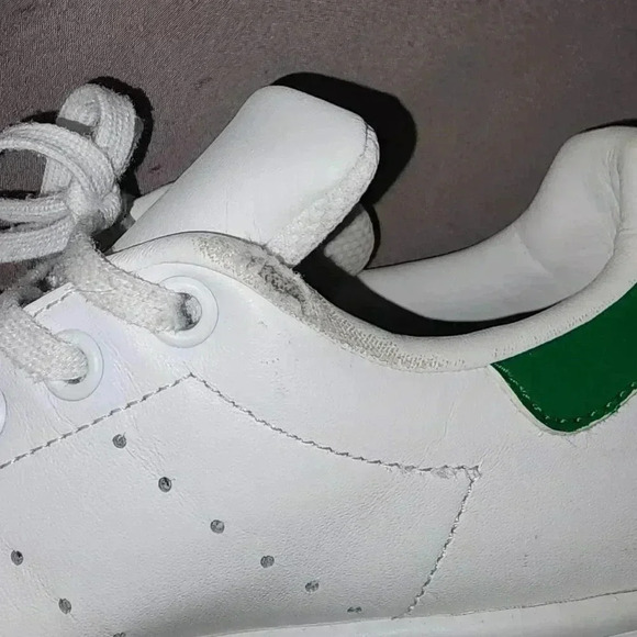 Adidas Stan Smith White Leather Sneakers Classic Tennis Shoes - Picture 8 of 8
